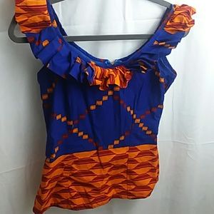 beautiful printed top from Ghana